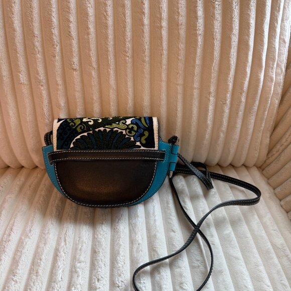 Loewe Mini Gate Floral Leather Saddle Bag - Picture 6 of 10